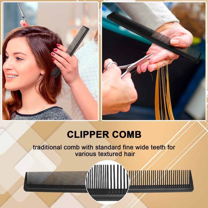 8 Pieces Detangling Styling Comb Set, anti Static Massage Oval Comb, Rat Tail Comb, Wide Tooth Detangling Comb for Women Men Straight, Curly All Hair Types