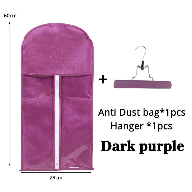 Wig Storage Bag with Hanger Holder Case Wigs Pouch Water Dust-Proof Organizer Protect for Professional Hair Extensions