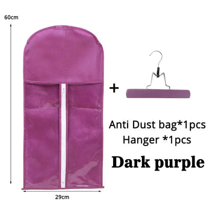 Wig Storage Bag with Hanger Holder Case Wigs Pouch Water Dust-Proof Organizer Protect for Professional Hair Extensions