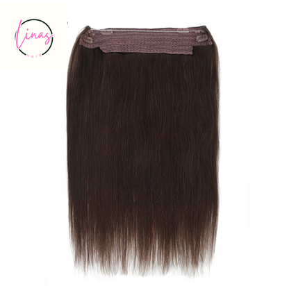 Halo Hair Extensions 100% Human Hair 14-28 Inch Hidden Clips