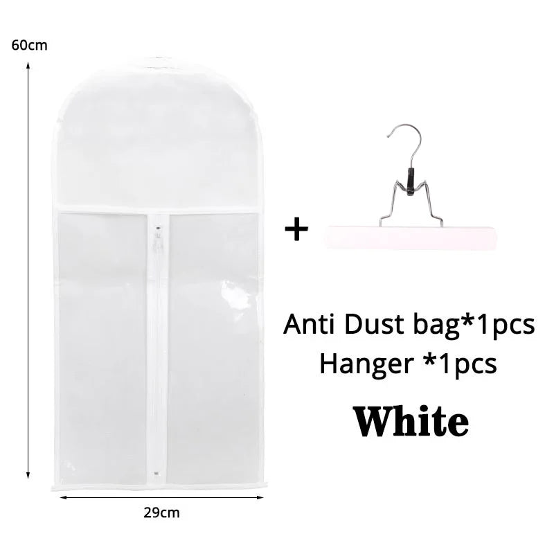 Wig Storage Bag with Hanger Holder Case Wigs Pouch Water Dust-Proof Organizer Protect for Professional Hair Extensions