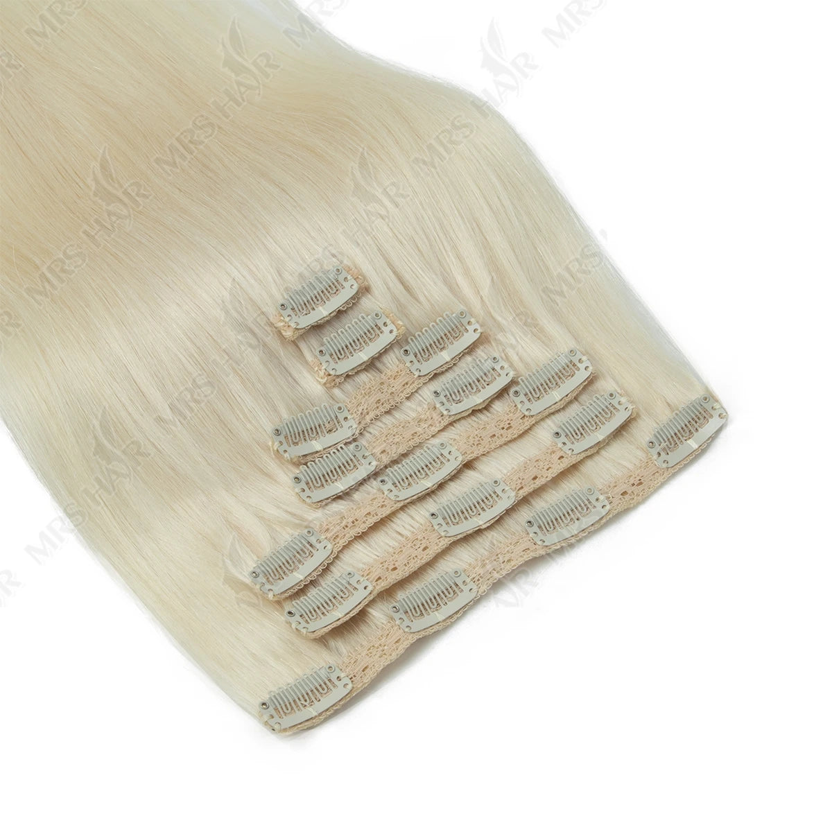Clip in Hair Extension Human Hair Real Natural Clip in Hair Extension Double Weft Full Head 7PCS Clip Ins for Add Volume