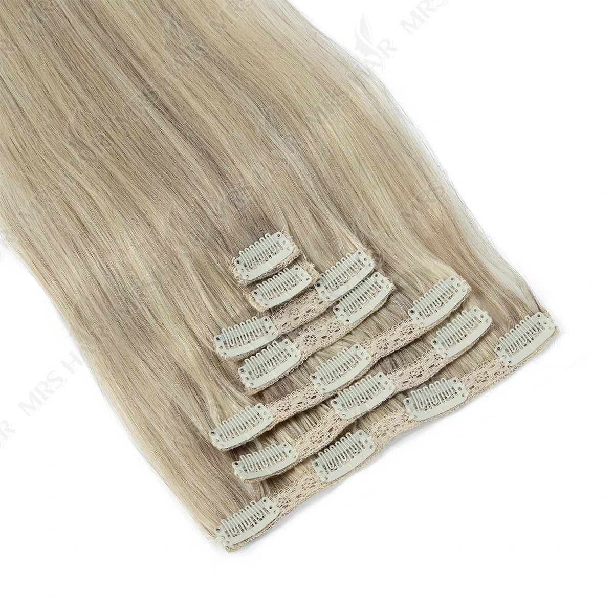 Clip in Hair Extension Human Hair Real Natural Clip in Hair Extension Double Weft Full Head 7PCS Clip Ins for Add Volume
