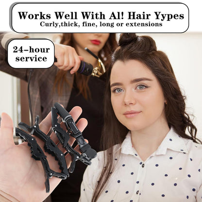 15Pcs Alligator Hair Clip for Styling Sectioning，Hair Sectioning Clips for Women Black Hair Clips for Styling Sectioning for Thick Hair Professional Hair Salon Quality Crea Clips for Haircut