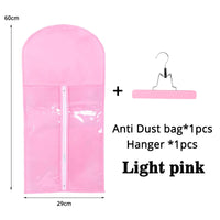 Wig Storage Bag with Hanger Holder Case Wigs Pouch Water Dust-Proof Organizer Protect for Professional Hair Extensions