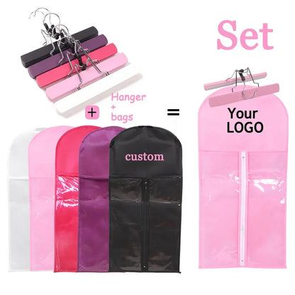 Wig Storage Bag with Hanger Holder Case Wigs Pouch Water Dust-Proof Organizer Protect for Professional Hair Extensions