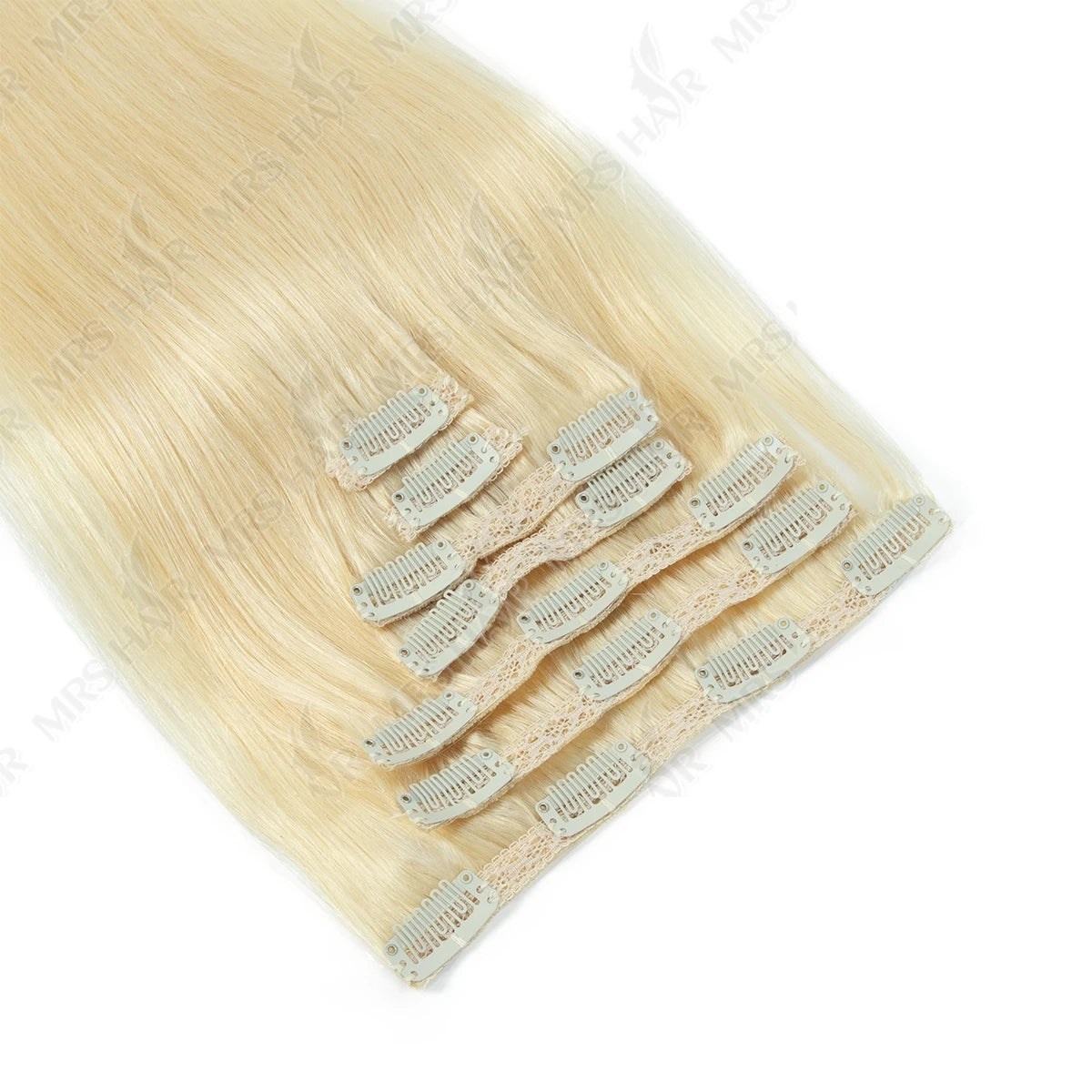 Clip in Hair Extension Human Hair Real Natural Clip in Hair Extension Double Weft Full Head 7PCS Clip Ins for Add Volume