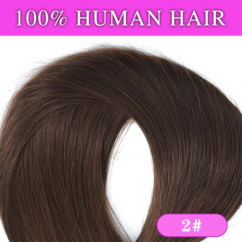 Halo Hair Extensions 100% Human Hair 14-28 Inch Hidden Clips