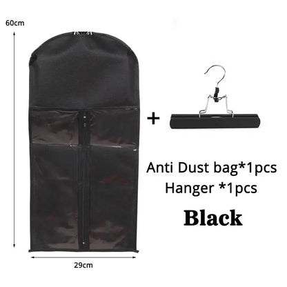 Wig Storage Bag with Hanger Holder Case Wigs Pouch Water Dust-Proof Organizer Protect for Professional Hair Extensions